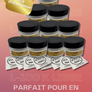 10 Pots de L-100 K lisse